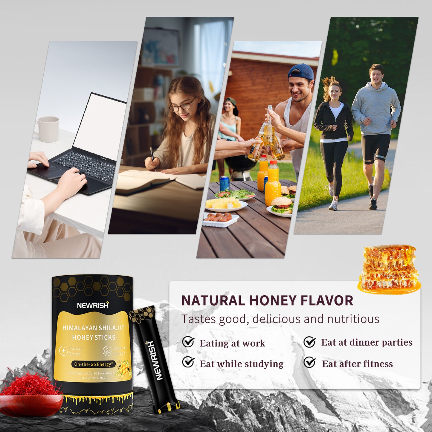 Shilajit Honey Sticks